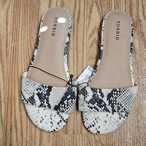Women's Torrid Snakeskin Pattern Slide Sandals